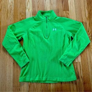 Under Armour Lime Green Pullover 1/4 Zip Sz S